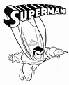 Dibujos para pintar de Superman. Dibujos para colorear de Superman