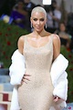 Kim Kardashian con el vestido de Marilyn en la MET Gala 2022 - Foto en ...