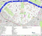 7th arrondissement of Paris map - Map of 7th arrondissement of Paris ...
