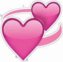 Two Pink Hearts Emoji Png Transparent