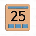 Free fecha 25 para tu calendario evento calendario 20026653 PNG with ...