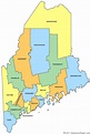 Maine County Map - ME Counties - Map of Maine