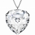 Lyst - Swarovski Rhodium-plated Crystal Truthful Heart Pendant Necklace ...