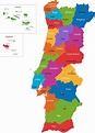 Mapa de Portugal: entenda como o país é dividido | Mapa de portugal ...