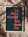 In This World It's Just Us Print Harry Styles Poster - Etsy