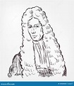 Robert Boyle Vector Sketch Portrait Isolated Editorial Image ...