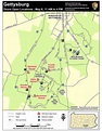 Map Of Gettysburg National Park - Cities And Towns Map