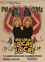 DOS CHICAS LOCAS LOCAS original Mexican movie poster 1965 BAYONA TWINS ...