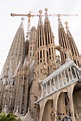 Barcelona, Spain - 12.29.2021: Sagrada Familia Cathedral Still Under ...