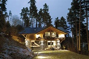 Una preciosa casa en medio del bosque con algunos toques nórdicos