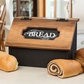 Creative Wood Design Amish Made Pine Hinged Fresh Bread Storage Box ...