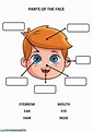 Parts Of The Face - Ficha interactiva English Worksheets For ...