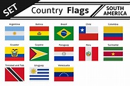 set countries flags south america by noche on @creativemarket Patagonia ...