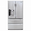 LG 27 cu. ft. Four-Door Refrigerator with Slim SpacePlus Ice System in ...