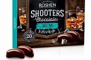 Box Sweets ROSHEN "Shooters" Chocolate Candy with Rum Liqueur 150g / 5 ...