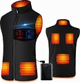 SHAALEK Heated Vest for Men Women - Electric Warming Heated Jacket ...