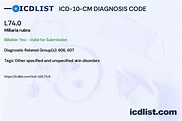 ICD-10-CM Diagnosis Code L74.0 - Miliaria rubra