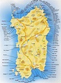 Carte de la Sardaigne - Guide tourisme Sardaigne