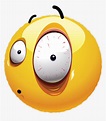 Big Eye Emoji 173 Decal - Smiley, HD Png Download - kindpng