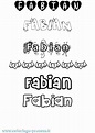 Coloriage du prénom Fabian : à Imprimer ou Télécharger facilement