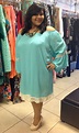 1X Plus Size Off Shoulder Karina Dress in Aqua from Elohai Plus Size ...