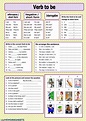Verb to be interactive worksheet for English 1