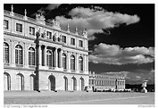 Black and White Picture/Photo: Versailles Palace facade in classical ...