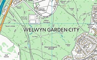 Welwyn Garden City Street Map | I Love Maps