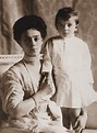 Grand Duchess Xenia Alexandrovna Romanova of Russia with her youngest child,Prince Vasili ...
