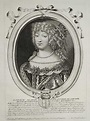 Gravura Antiga Séc. XVII Maria Francisca de Saboia, Rainha de Portugal ...