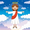 dibujo de dibujos animados de jesucristo 2391253 Vector en Vecteezy
