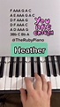 Heather | Piano notes songs, Piano tutorials songs, Piano songs