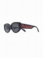 Alexander McQueen Eyewear Logo Lettering Sunglasses - Farfetch