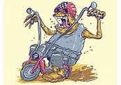 Monster On Bike - Download Free Vector Art, Stock Graphics & Images