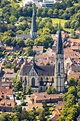 Luftaufnahme Billerbeck - Kirchengebäude des Domes in der Altstadt in ...
