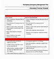 Emergency Response Plan Template