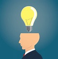 Businessman thinking with light bulb icon. concept of thinking 531439 ...