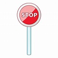 icono de señal de stop roja, estilo de dibujos animados 15076057 Vector ...