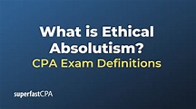 What is Ethical Absolutism?
