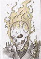 Ghost rider head by Flam-On on deviantART | Desenho hippie, Desenhando ...