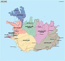 iceland political map | Order and download iceland political map