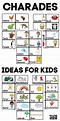 Charades Idea Cards for Kids in 2021 | Charades for kids, Fun games for ...