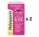 POLYSPORIN® Antibiotic Eye Drops for Pink Eye (15 mL) - Pack of 2- FROM ...