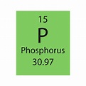 símbolo de fósforo. elemento químico de la tabla periódica. ilustración ...