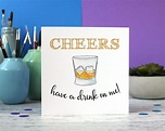 Cheers Karte Glückwunschkarte Whisky-Karte Drink-Karte | Etsy