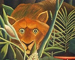 Tiger Peeking Out From Grass by Henri Rousseau Print Poster - Etsy ...