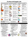 Emergency Suppy Kit List. Plan your work...work your plan. | Emergency ...