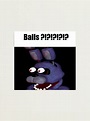 "fnaf bonnie Balls ?!?!?!?!? meme" Photographic Print for Sale by papa ...