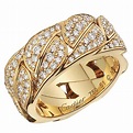 Cartier Diamond Yellow Gold La Dona Band Ring at 1stdibs