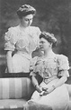 Herzogin Antoniette von Anhalt, née Saxe-Altenburg und Tochter ...